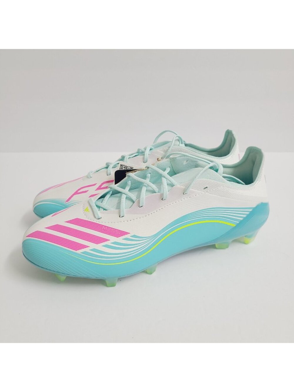 NEW Adidas F50 Messi Elite FG Soccer Cleats JQ0927 Size 6.5 White Blue